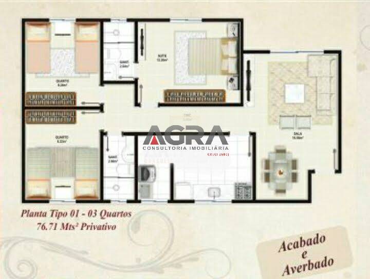 Apartamento à venda com 3 quartos, 77m² - Foto 10