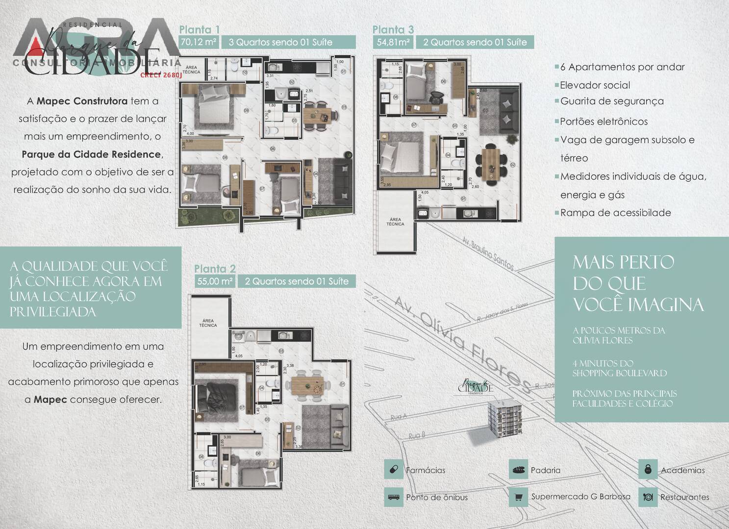 Apartamento, 3 quartos, 70 m² - Foto 2