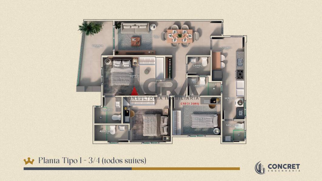 Apartamento, 3 quartos, 92 m² - Foto 15