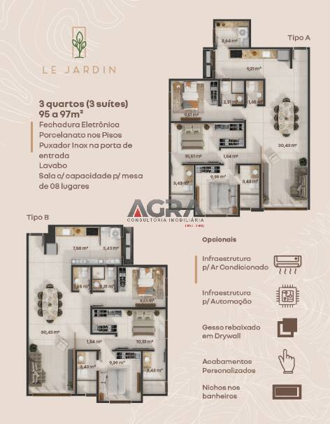 Apartamento à venda com 3 quartos, 97m² - Foto 18