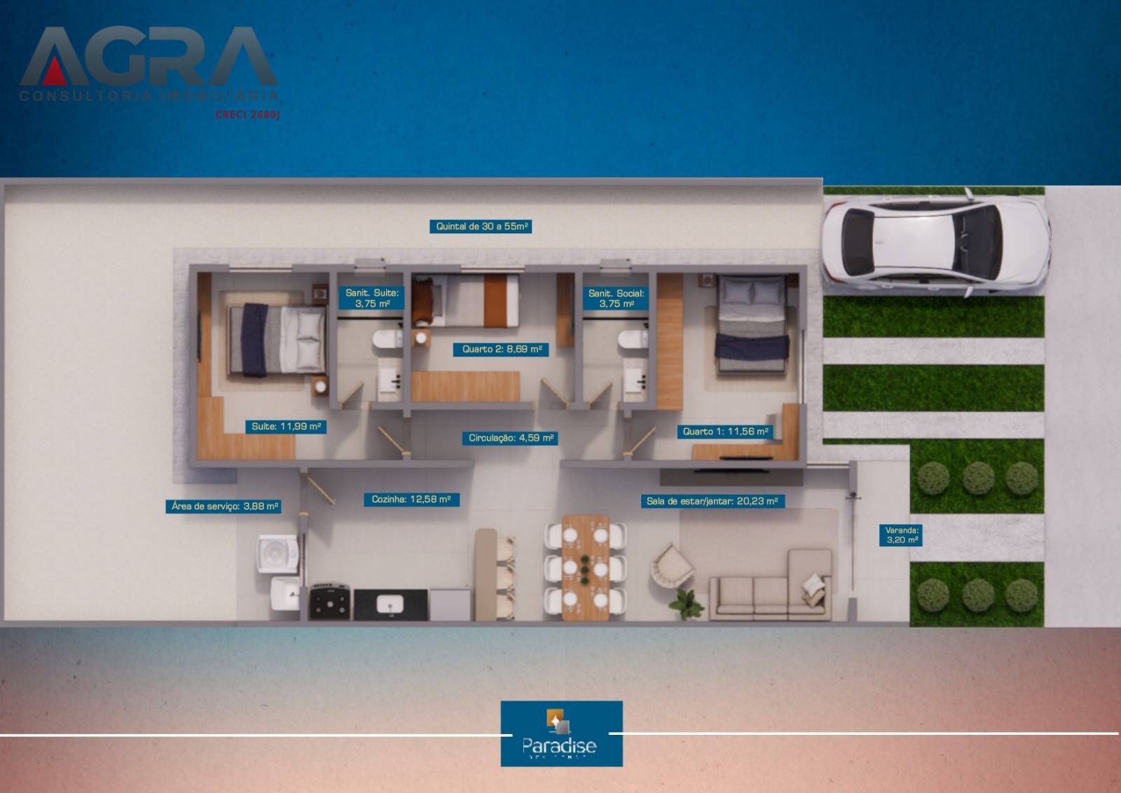 Casa de Condomínio, 3 quartos - Foto 13