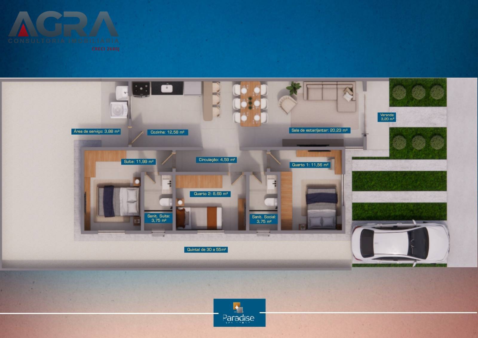 Casa de Condomínio, 3 quartos - Foto 14