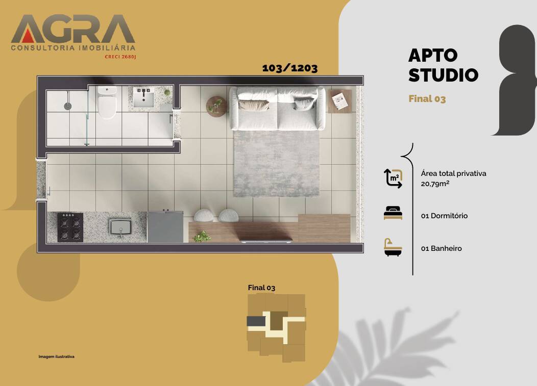 Apartamento, 1 quarto, 20 m² - Foto 15